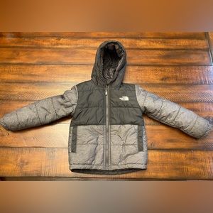 North Face Toddler Reversible Mount Hooded Full Zip Hooded Jacket